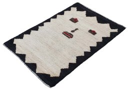 Close-up detail of New Morocco rug from Pakistan showing Wool weave