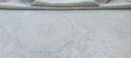 Close-up detail of New Mamluk rug from Pakistan showing Wool weave
