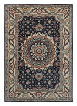 Full view of New Farahan rug from Pakistan, 290 × 210 cm in Green tones