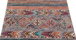 Surface texture of New Samarkand rug with natural Wool and intricate pattern