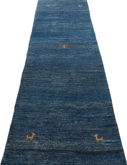 Surface texture of New Persian Gabbeh rug with natural Wool and intricate pattern