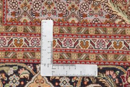Central medallion detail of 2018s Tabriz Silk rug from Iran / Persia