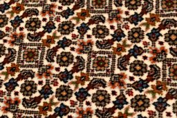 Central medallion detail of 2018s Tabriz Silk rug from Iran / Persia