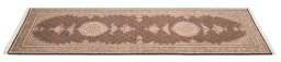 Close-up detail of New Tabriz Silk rug from Iran / Persia showing Wool weave
