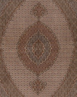 Surface texture of New Tabriz Silk rug with natural Wool and intricate pattern