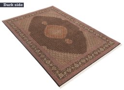 Full view of New Tabriz Silk rug from Iran / Persia, 300 × 200 cm in Multi Color tones