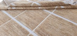Close-up detail of New Morocco rug from Pakistan showing Wool weave