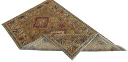 Central medallion detail of New Kazak rug from Pakistan