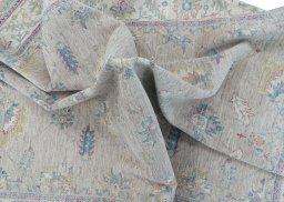 Full view of New Farahan rug from Pakistan, 255 × 195 cm in Beige tones