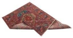 Central medallion detail of New Kazak rug from Pakistan
