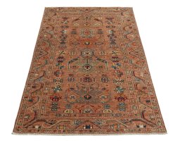 Surface texture of New Kazak rug with natural Wool and intricate pattern