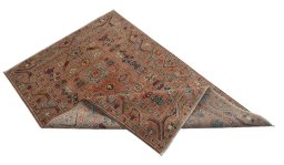 Central medallion detail of New Kazak rug from Pakistan