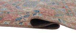 Full view of New Kazak rug from Pakistan, 190 × 126 cm in Brown tones