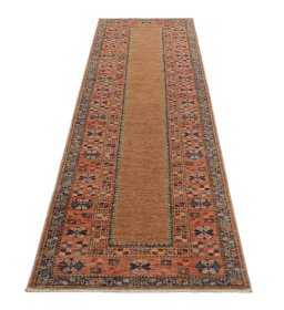 Surface texture of New Kazak rug with natural Wool and intricate pattern