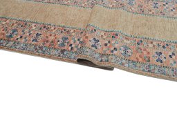 Close-up detail of New Kazak rug from Pakistan showing Wool weave