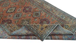 Central medallion detail of New Kazak rug from Pakistan