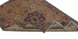 Central medallion detail of New Kazak rug from Pakistan