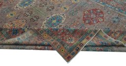 Central medallion detail of New Kazak rug from Pakistan