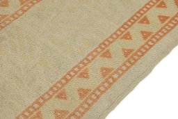 Central medallion detail of 1920s Oushak rug from Turkey
