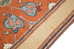 Central medallion detail of 1980s Sumakh rug from Iran / Persia