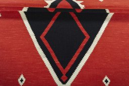 Full view of New Modern Design rug from Turkey, 171 × 126 cm in Red tones