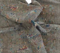Full view of New Farahan rug from Pakistan, 163 × 152 cm in Beige tones