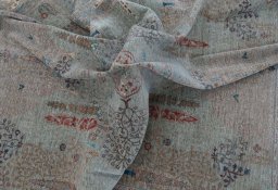 Full view of New Haj-jalili rug from Pakistan, 300 × 246 cm in Beige tones