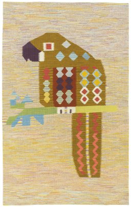 Full view of New Kilim Dastan rug from Turkey, 197 × 123 cm in Multi Color tones