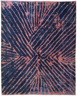 Full view of 1970s Vintage rug from Pakistan, 354 × 284 cm in Red tones