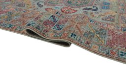 Close-up detail of New Kazak rug from Pakistan showing Wool weave
