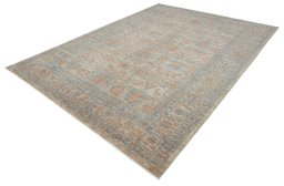 Close-up detail of New Farahan rug from Pakistan showing Wool weave
