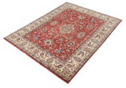 Close-up detail of New Farahan rug from Pakistan showing Wool weave