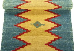 Full view of New Modern Design rug from Turkey, 187 × 51 cm in Multi Color tones
