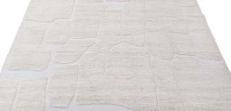Surface texture of New Morocco rug with natural Wool and intricate pattern