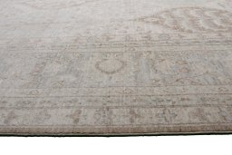 Close-up detail of New Farahan rug from Pakistan showing Wool weave