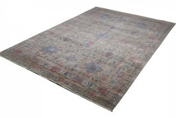 Close-up detail of New Farahan rug from Pakistan showing Wool weave