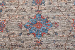Close-up detail of New Farahan rug from Pakistan showing Wool weave