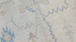 Close-up detail of New Farahan rug from Pakistan showing Wool weave