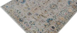 Full view of New Farahan rug from Pakistan, 195 × 151 cm in Beige tones