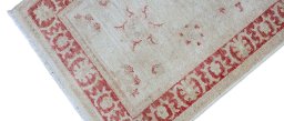 Close-up detail of New Farahan rug from Pakistan showing Wool weave