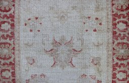 Close-up detail of New Farahan rug from Pakistan showing Wool weave
