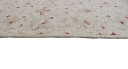 Close-up detail of New Farahan rug from Pakistan showing Wool weave