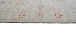 Close-up detail of New Farahan rug from Pakistan showing Wool weave
