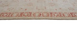 Close-up detail of New Farahan rug from Pakistan showing Wool weave