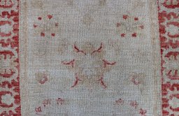 Close-up detail of New Farahan rug from Pakistan showing Wool weave
