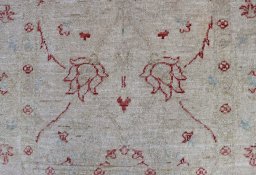 Close-up detail of New Farahan rug from Pakistan showing Wool weave