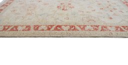 Close-up detail of New Farahan rug from Pakistan showing Wool weave
