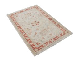 Close-up detail of New Farahan rug from Pakistan showing Wool weave
