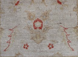 Close-up detail of New Farahan rug from Pakistan showing Wool weave