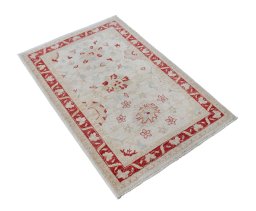 Close-up detail of New Farahan rug from Pakistan showing Wool weave